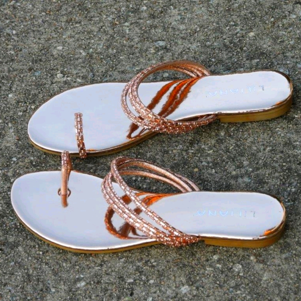 HAROO- Rose Gold Great Toe Sandal